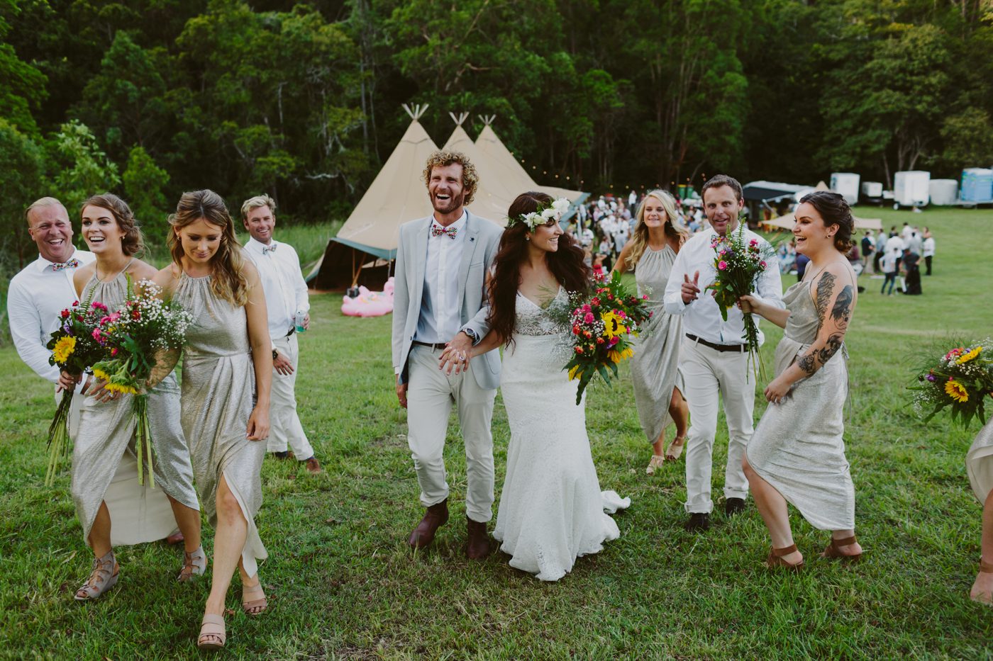 Tipi Wedfest boho hippie wedding